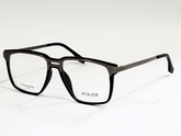 Police Rectangular Eyeglasses - Stainless Steel and TR-90"